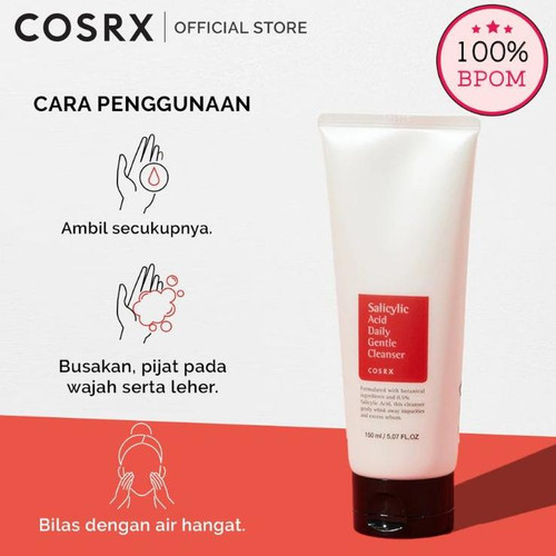 COSRX Salicylic Acid Daily Gentle Cleanser Skin Care - 150 ML - Cleanser Wajah Untuk Kulit Jerawat