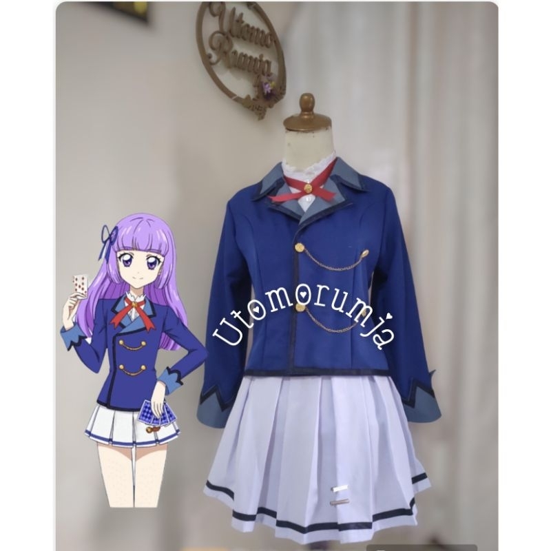 utomorumja seragam sekolah aikatsu anime kostum cosplay akademi starlight
