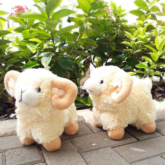 Boneka/ Boneka Domba/ Boneka Domba L 25cm Souvenir Aqiqah Boneka Binatang Kambing
