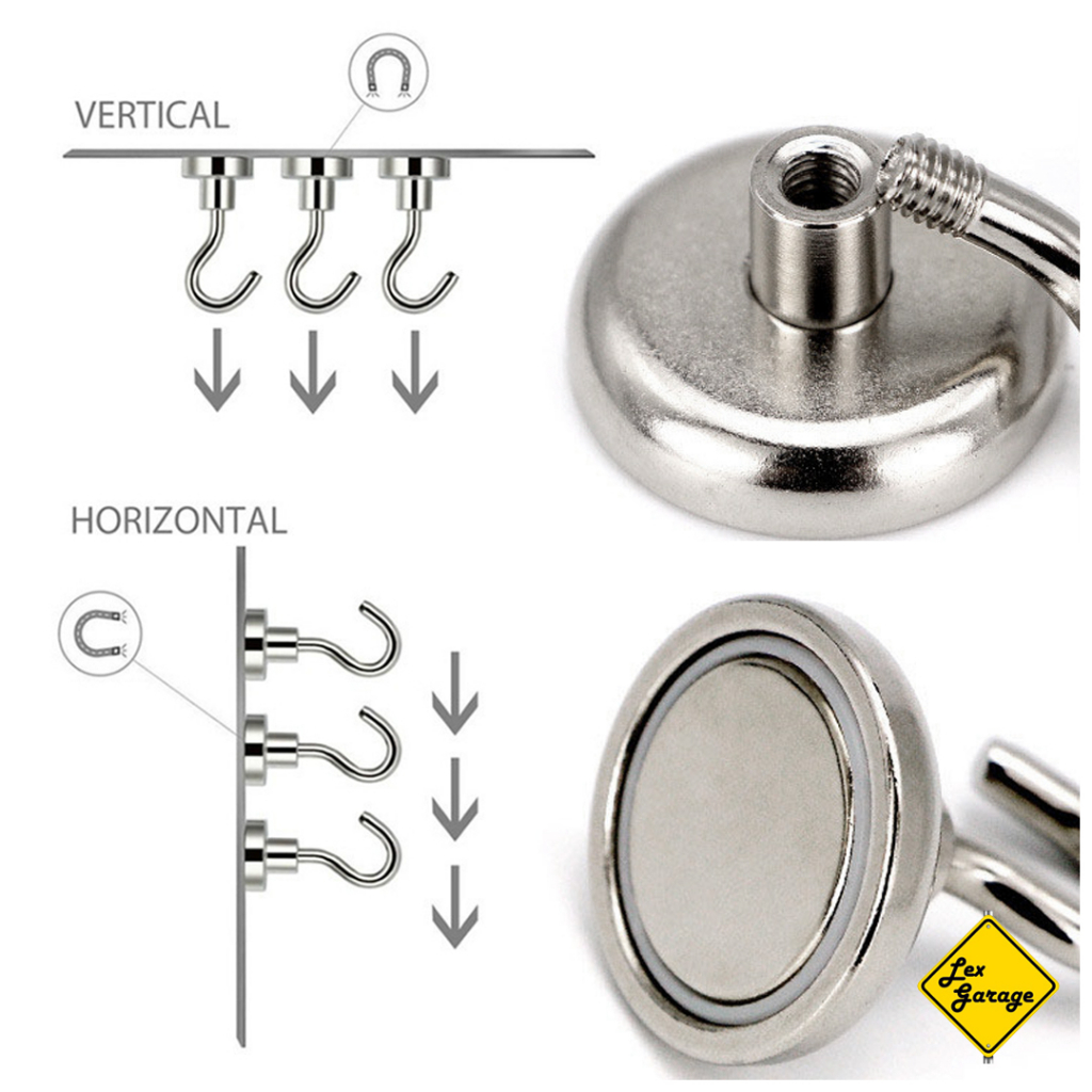 Gantungan Magnet Hook Neodymium Kaitan Cantolan Strong Magnetic