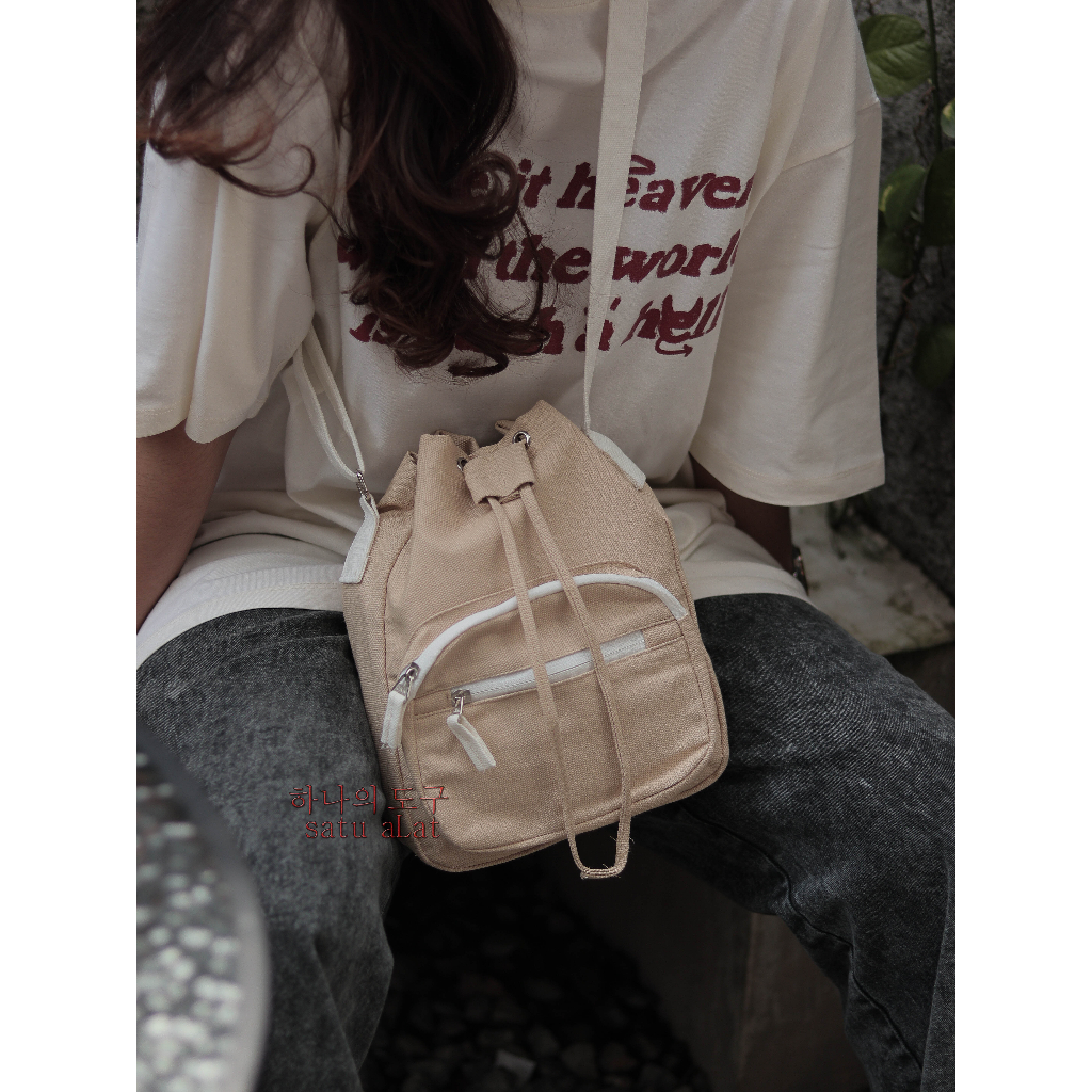 SATU ALAT Tas Selempang ANYA 100% Canvas Premium Tebal Tas Kanvas