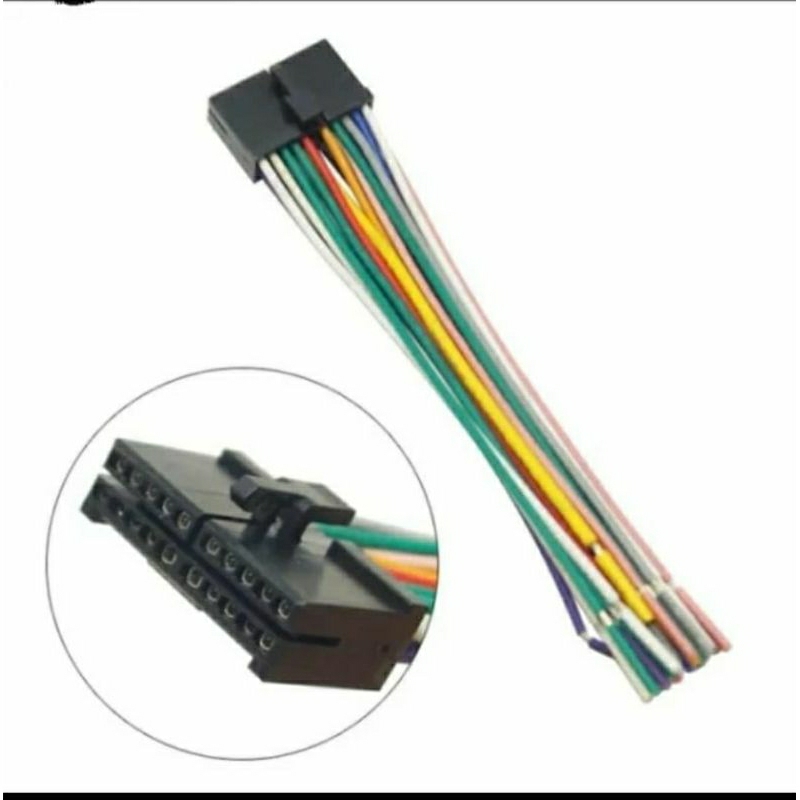 Kabel Soket Double Din 20 Pin Toyota Avanza Veloz dan Sejenisnya Pnp