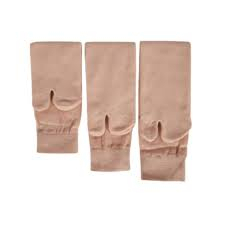 Borongdong - Kaos Kaki Wanita Muslimah Jempol Warna Coklat Polos