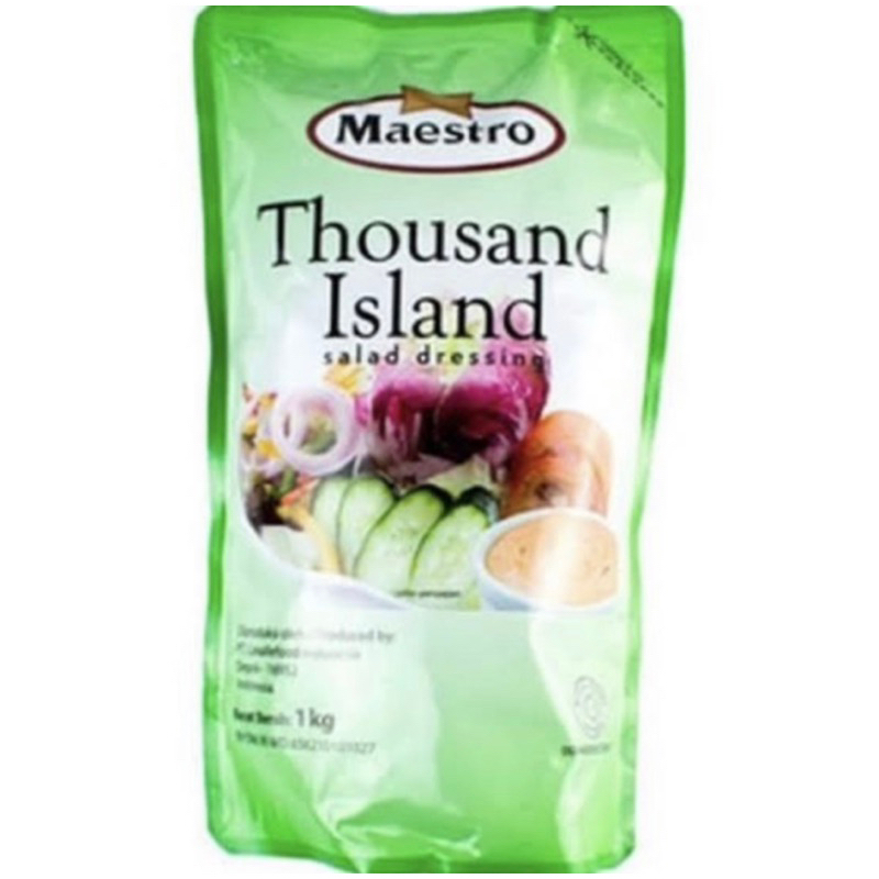 

Mayonnaise mayonais MAESTRO Thousand Island 1 kg Salad Dressing Pouch 1000 gr