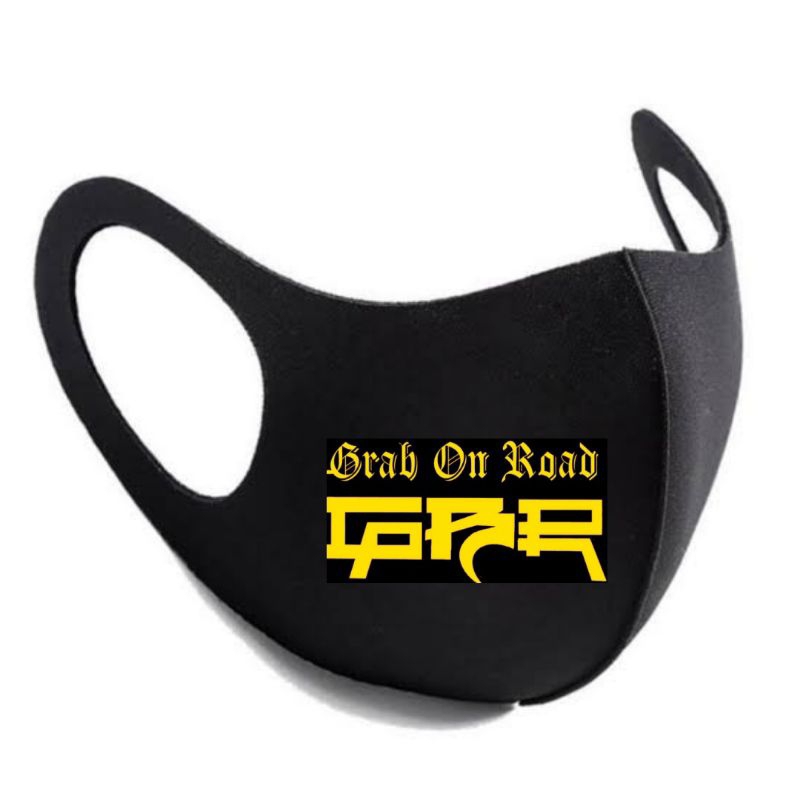 Masker Scuba GBR / grab on road hitam