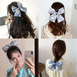 [COD] JEPIT RAMBUT ALA KOREA MODEL PITA TARTAN KOTAK KOTAK IMPORT CUTE ELEGAN PREMIUM JEPIT RAMBUT WANITA