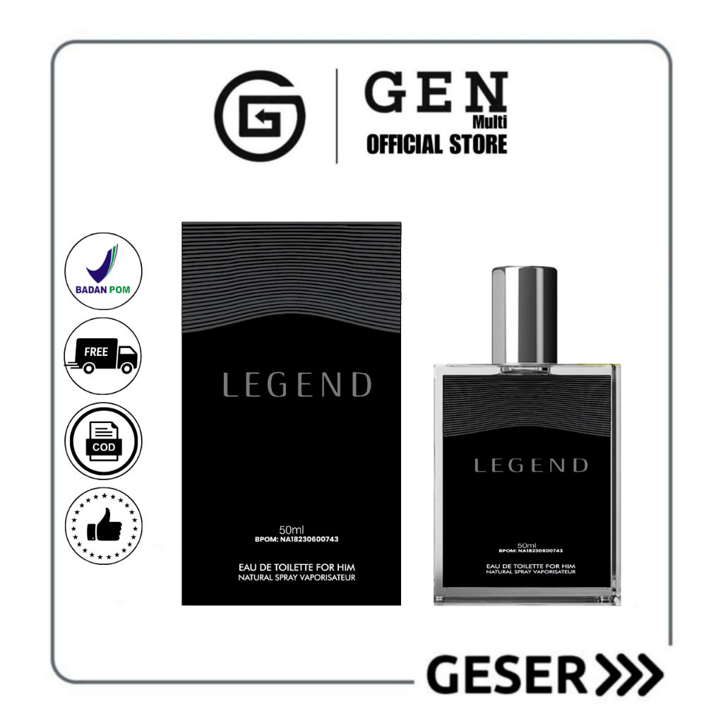 GEN - [BPOM] Parfum Legend 50ml Premium / Parfum Legend 50ml / Minyak Wangi Legend 50ml