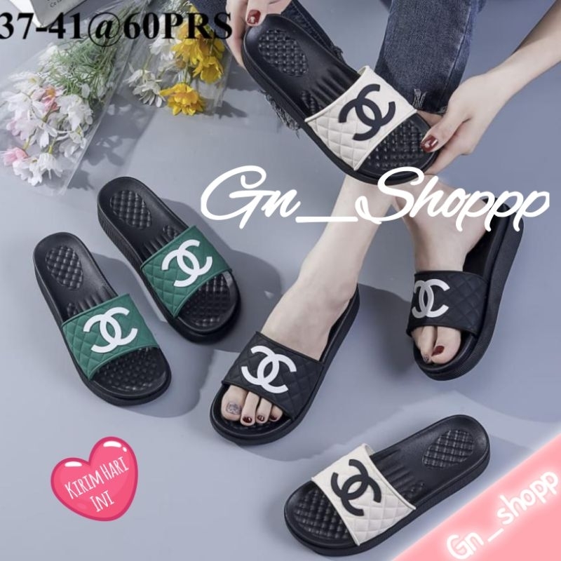 Sandal Wanita Slip on Terbaru CC HYS 2258