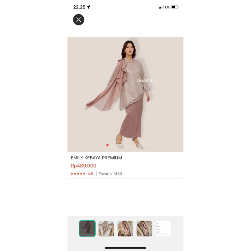 agafia kebaya preloved