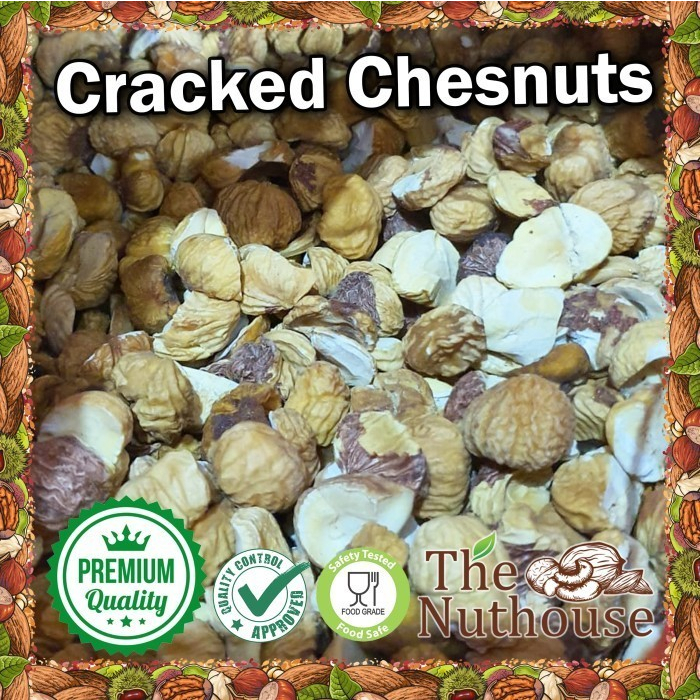 1kg Cracked Dry Chestnuts / Kacang Kastanye Pecah Kering [LakCi]