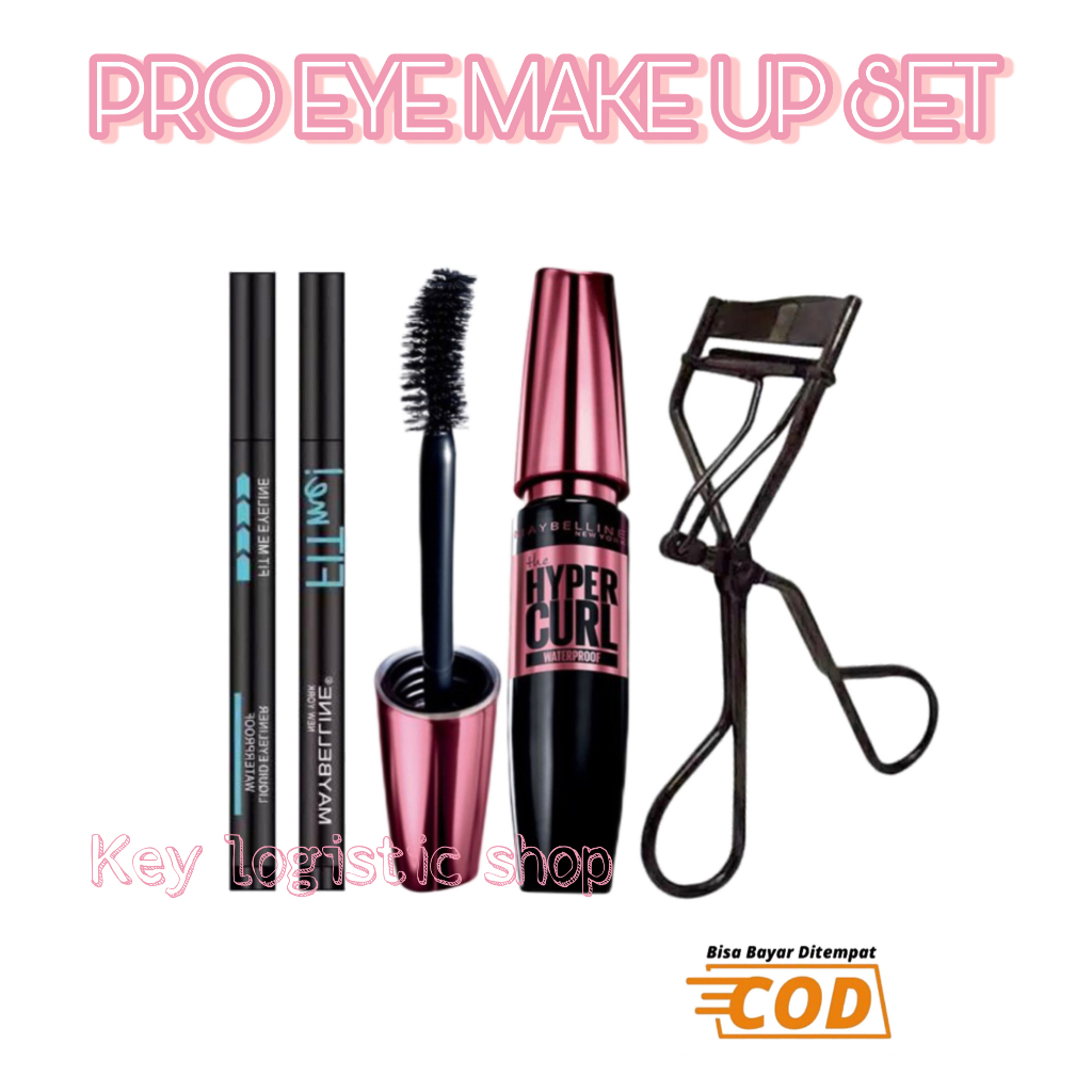 Paket Make Up Kosmetik Set Makara - Eyeliner - Galenco