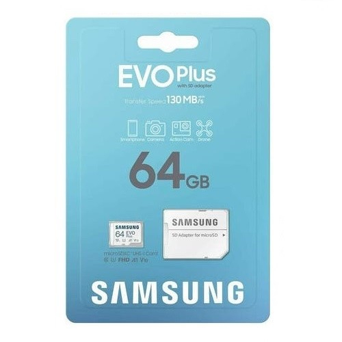 Samsung Evo Plus MicroSD / Micro SD Card 64Gb 130MBps