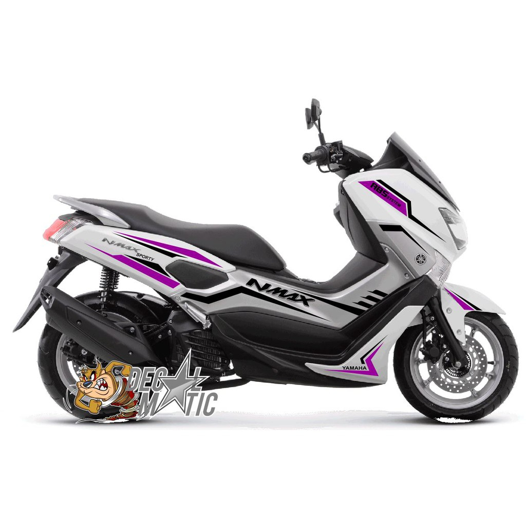 Striping Cutting Sticker OLD Nmax Putih  - NMAX 2015 2016 2017 2019 2018 / NEW NMAX 2020 2021 2022 2