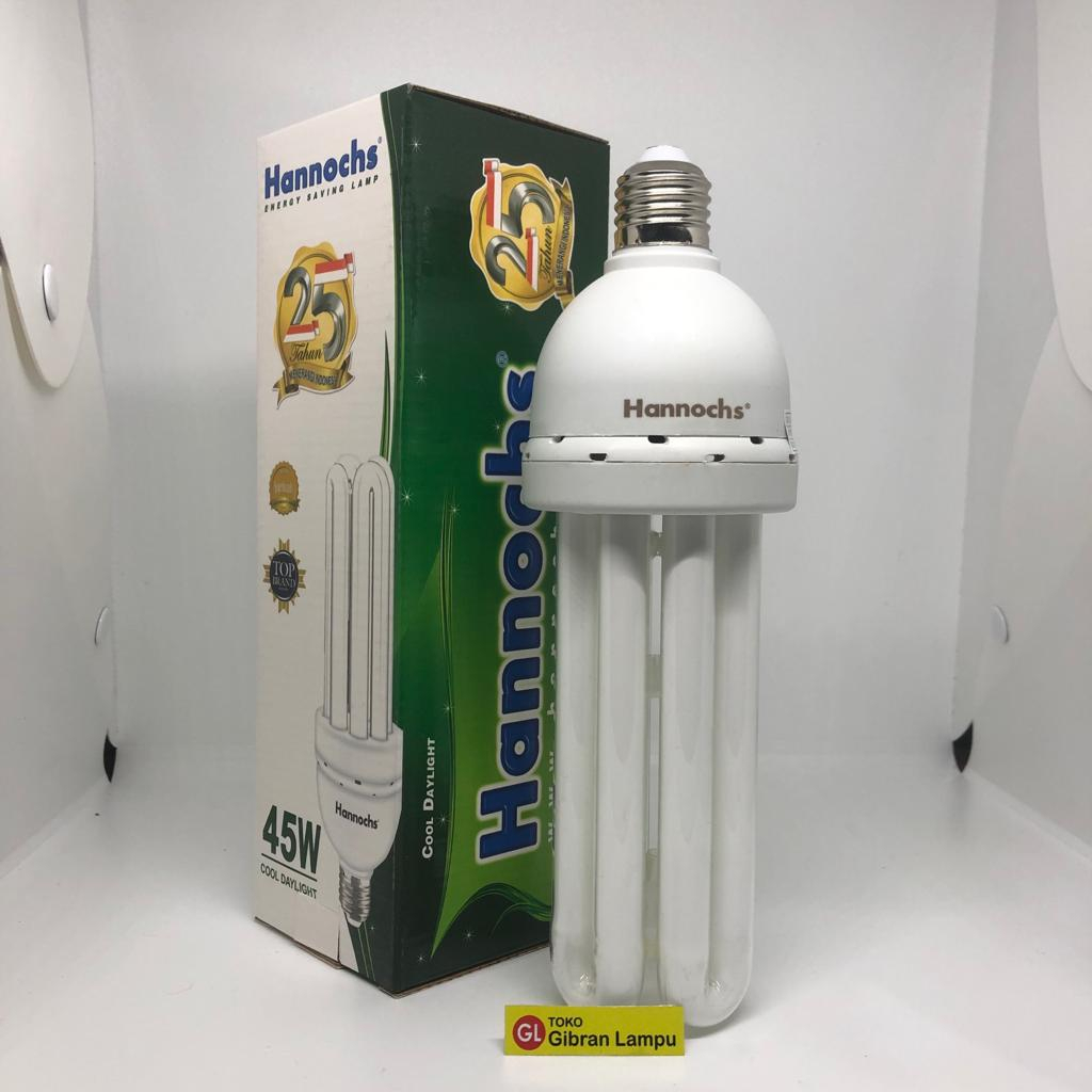 Lampu PLC Hannochs 4U 36w 45w 62w - Bohlam Lampu Hemat Energi Jari LHE