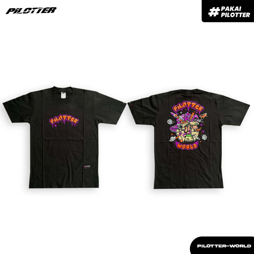 KAOS PILOTTER WORLD ORIGINAL KAOS PILOTTER RACING WORLD KAOS PILOTTER COWOK CEWEK