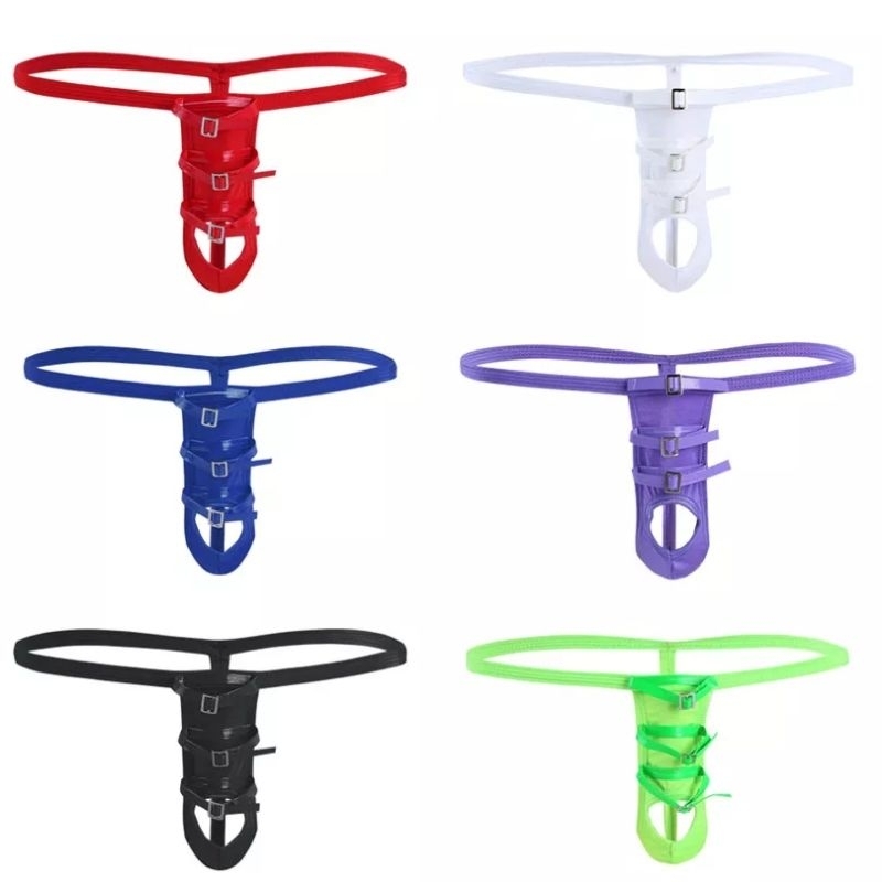 g string pria strappy model lubang dengan tali