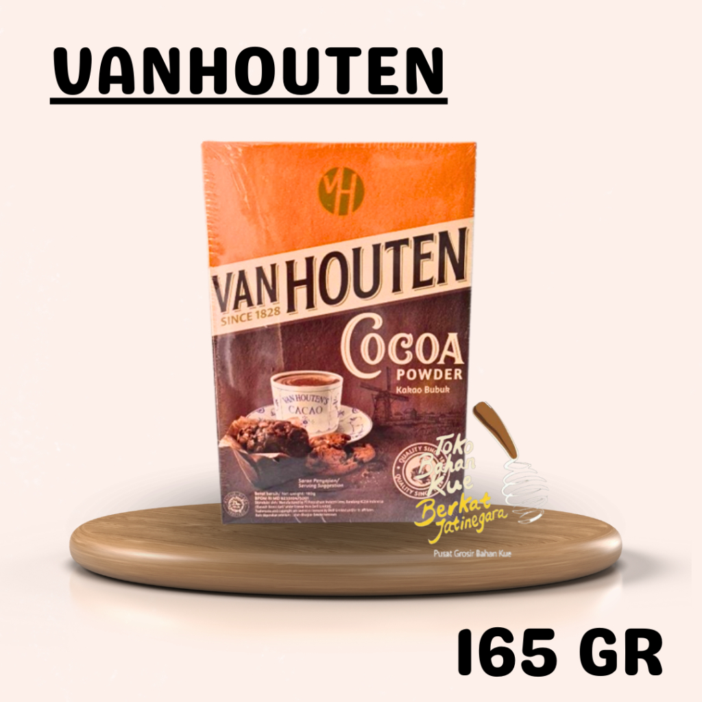 

VAN HOUTEN COCOA POWDER 165 GR 1 PCS/ COCOA POWDER/ COKLAT BUBUK