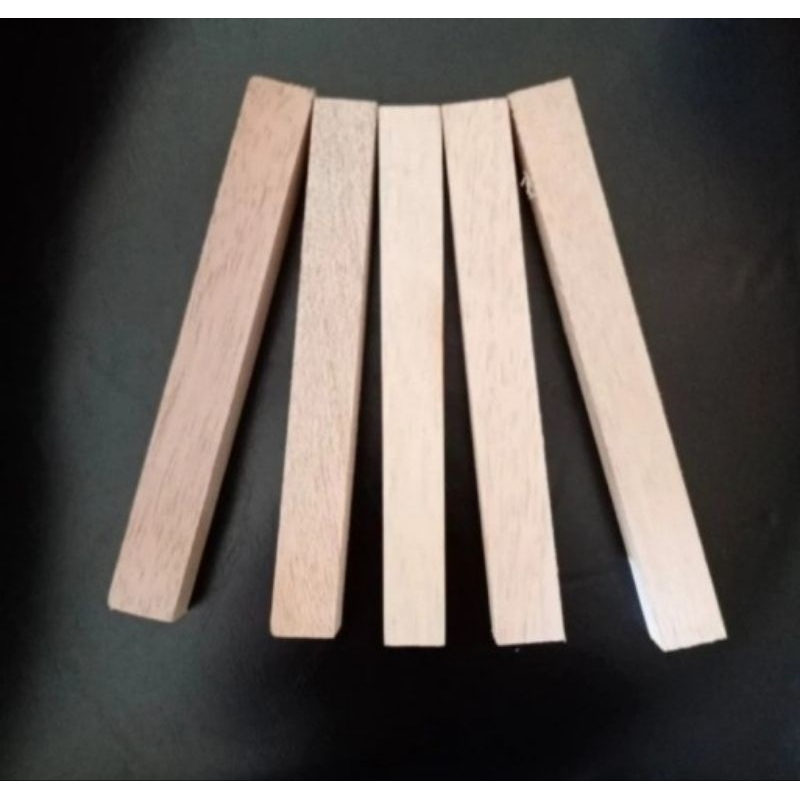 5pcs kayu balsa stik 15mm x 15mm x 20cm kayu maket