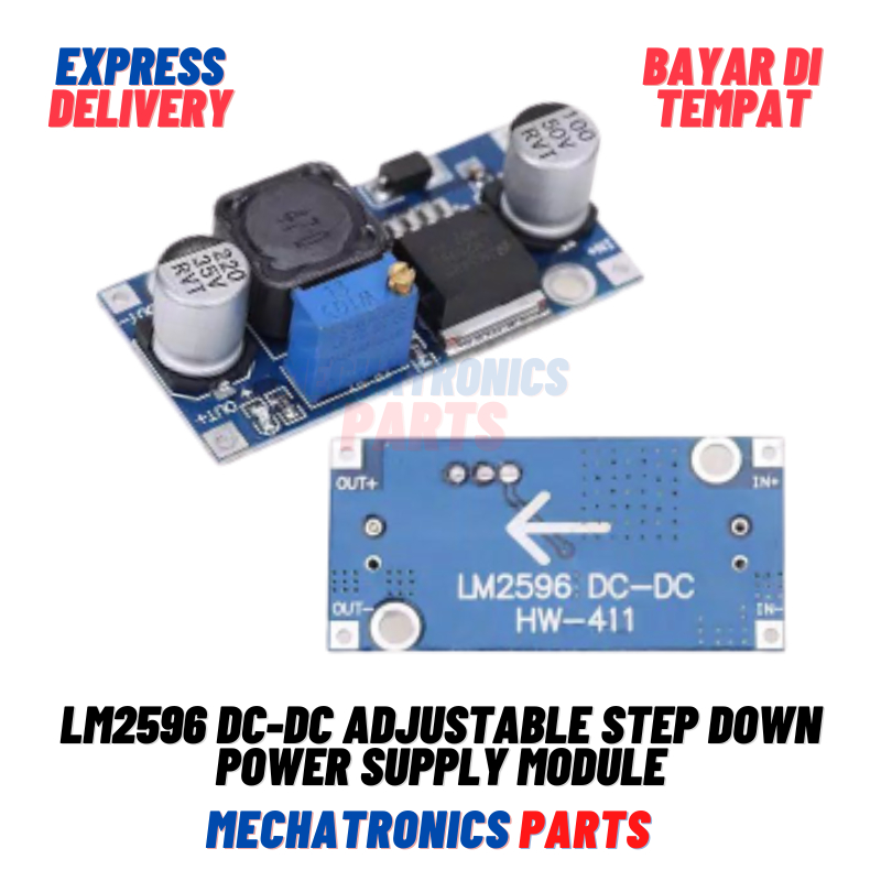 LM2596 DC-DC ADJUSTABLE STEP DOWN POWER SUPPLY 4.5-35V to 1.25-30V MODULE