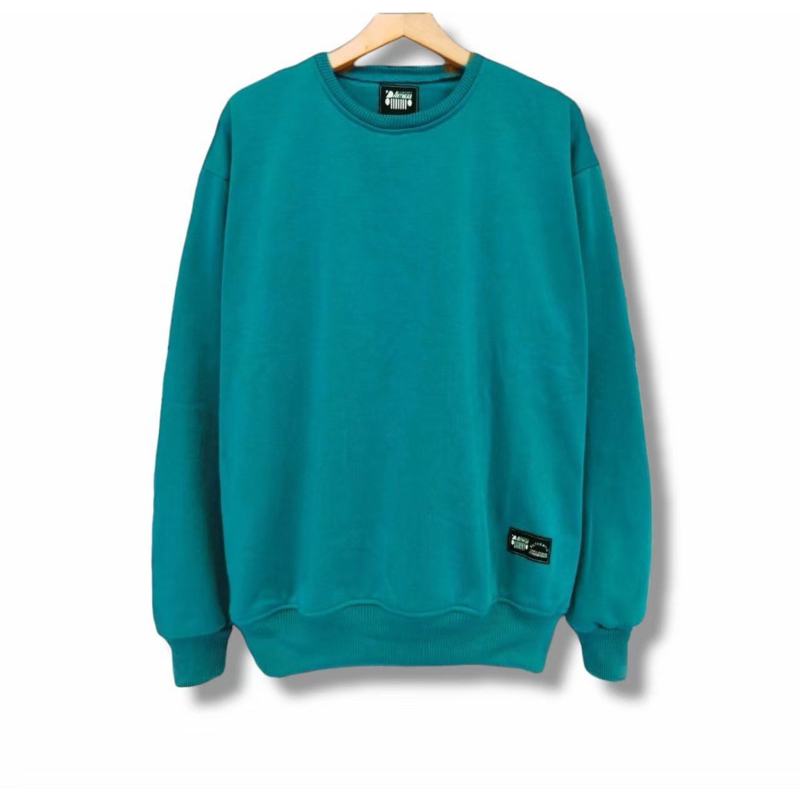 Sweater Crewneck  Hijau Tosca Sweater Pria Wanita  High Premium Distro