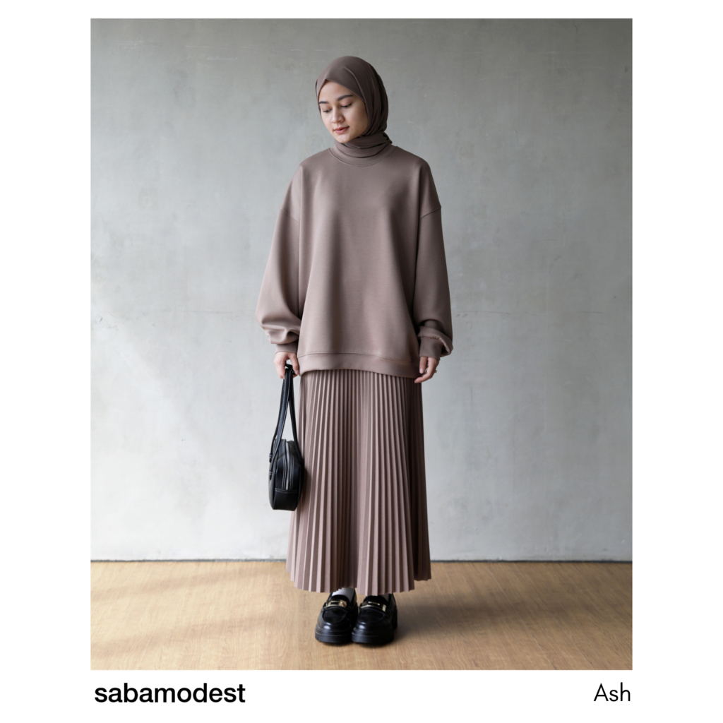 Saba Bonded Oversized Sweater &amp; Bonded Sunray Skirt