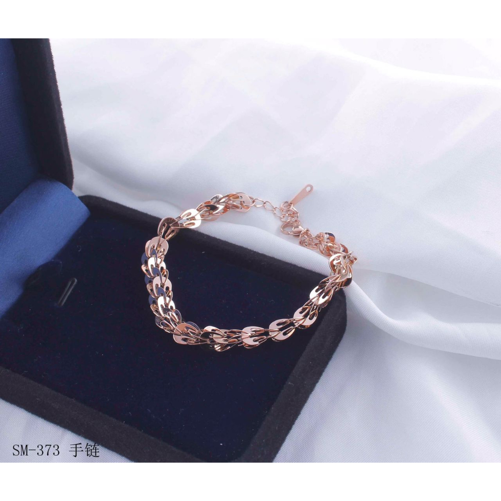 Kalung titanium rantai polos perhiasan fashion 904 373