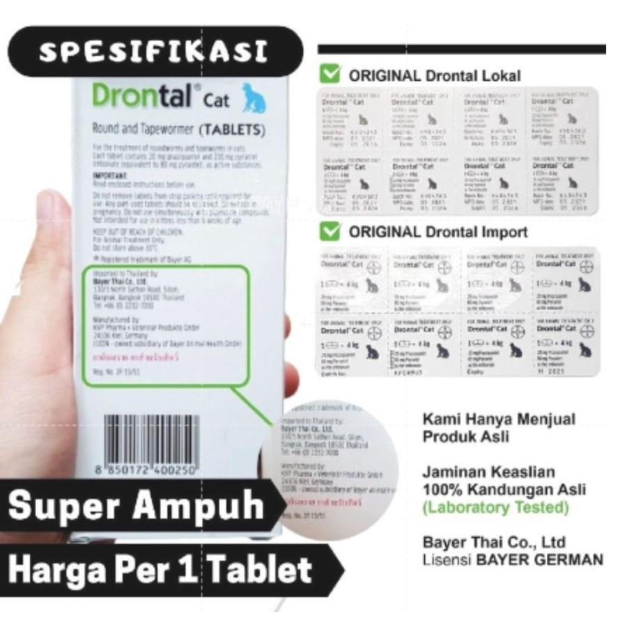 Drontal Dog Plus Flavour Obat Cacing Anjing FEZONE