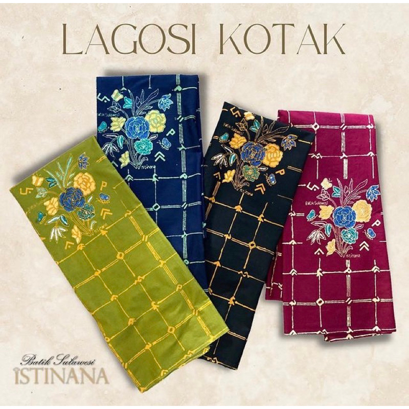 Batik Sulawesi cap hand stamped katun CT Lagosi khas Makassar