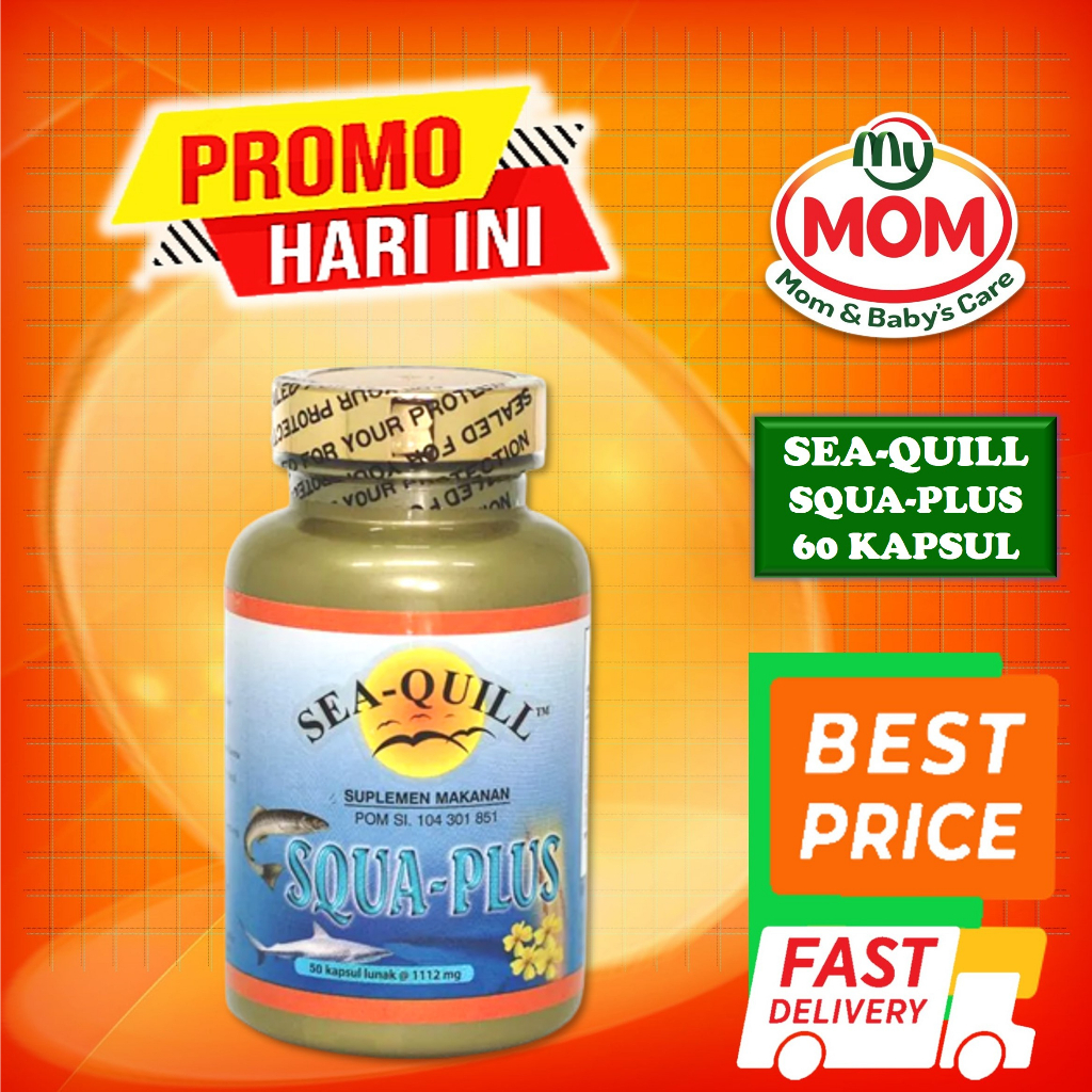 [BPOM] Sea-Quill Squa Plus Isi 50s / Sea Quill / Seaquill Vitamin Jantung Hipertensi / MY MOM