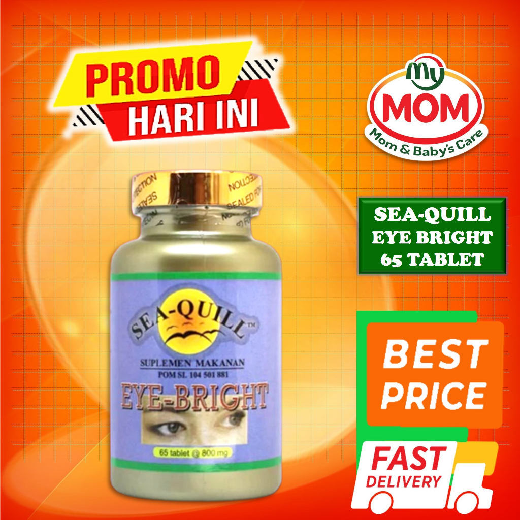 [BPOM] Sea-Quill Eye Bright Isi 65 Tablet / Sea Quill / Seaquill / Vitamin Mata / MY MOM