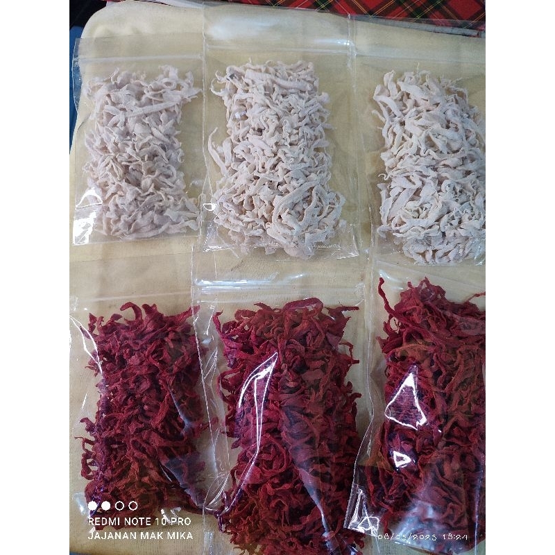 Somboi Iris Halus Merah dan Putih