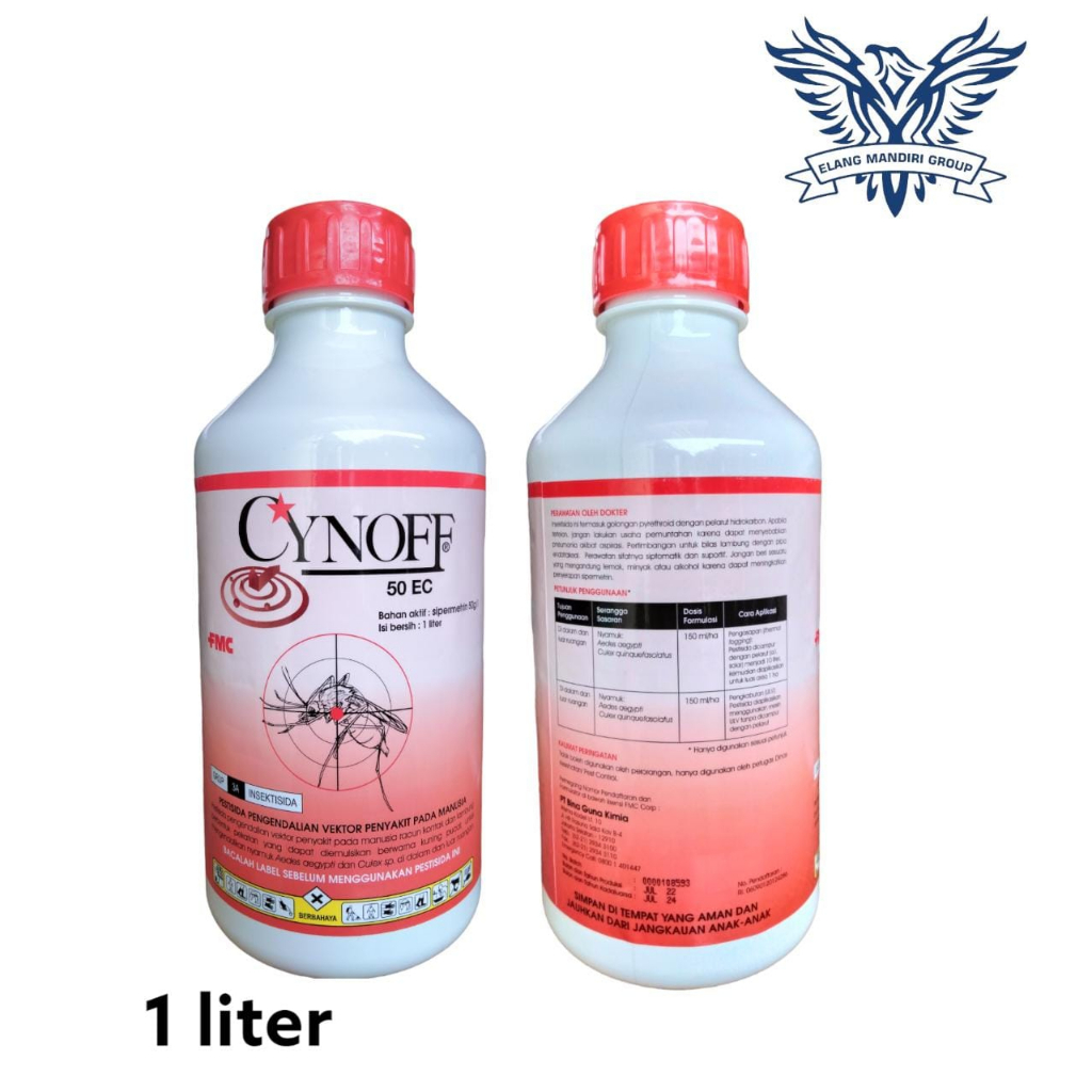 CYNOFF 50 EC 1 Liter Sipermetrin 50gr/lt  Obat Nyamuk / Fogging Ramah Lingkungan
