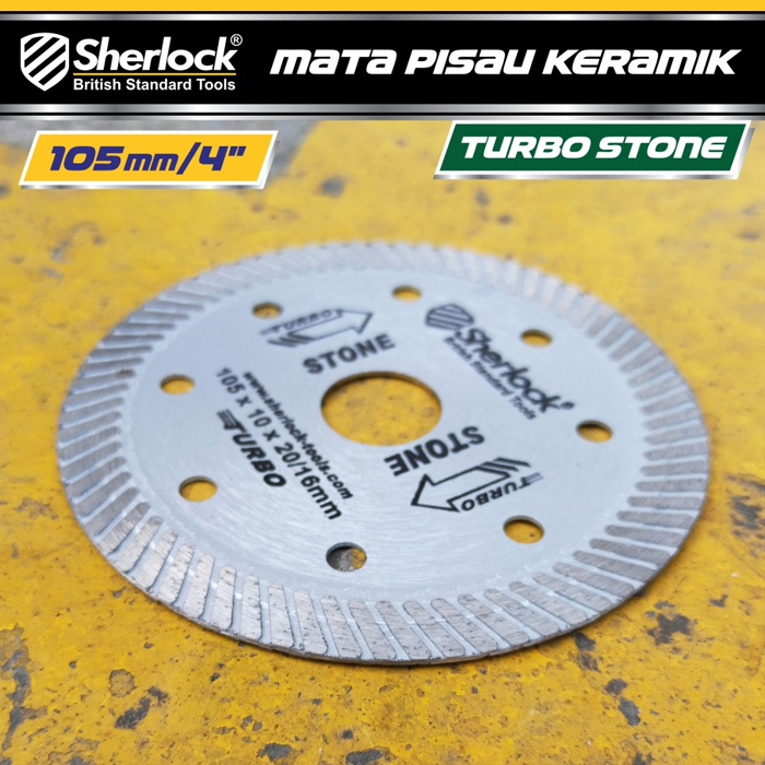 Diamond Wheel 4 inch Sherlock Mata Pisau Potong Granite Turbo STONE