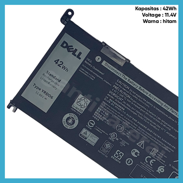 Baterai Dell Inspiron 3585 P75F008 CYMGM YRDD6 Original