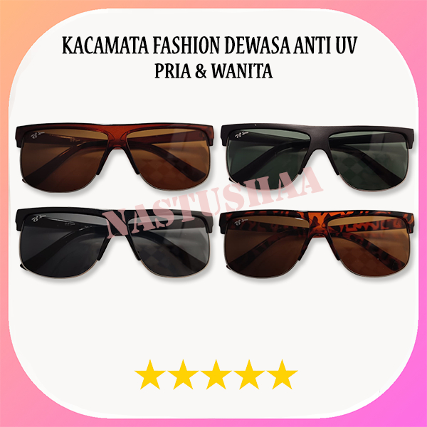 TERBARU!!! Kacamata Fashion Dewasa Termurah Model Kacamata Hitam Untuk Melindungi Mata Kita dari Sinar Uv Model Frame Clubmaster