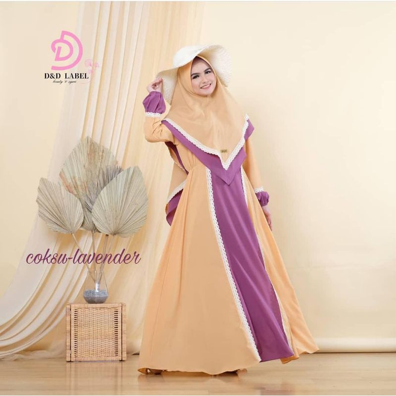 Dress Madina Two Tone Lucu Kyowo Rizquna Shop