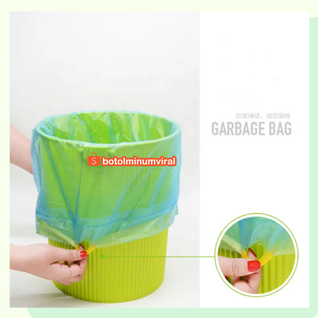 Kantong Plastik Ssampah 45X50CM isi 15 PCS Kantong Plastik Gulung Roll