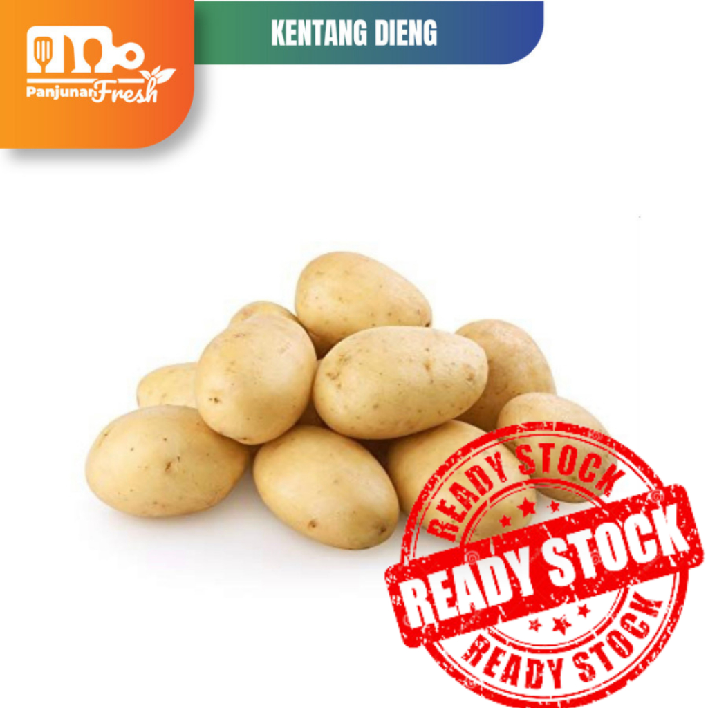 

KENTANG DIENG UKURAN BESAR PREMIUM GRADE SUPER FRESH MENTAH 1 KG SEGAR