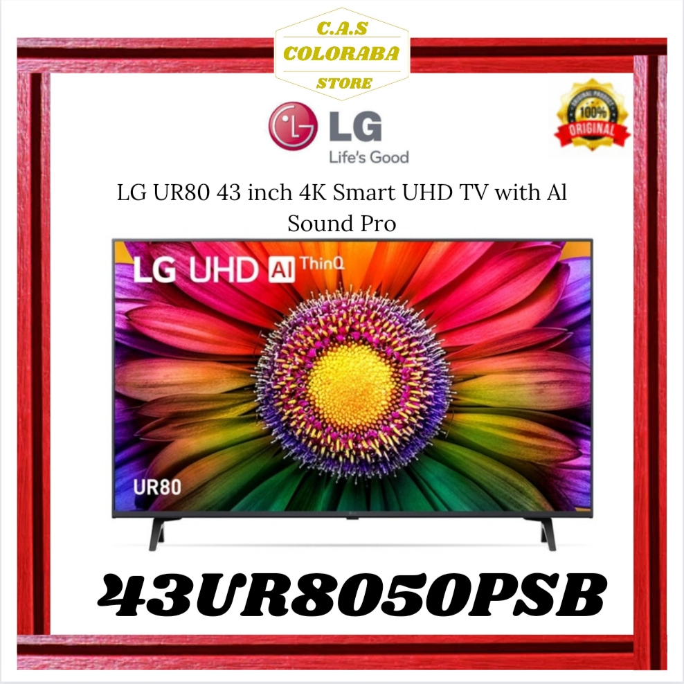 TV LG 43UR8050PSB SMART TV 43 INCH LED 4K UHD 43UR8050 43UR 43UR80 UR8050 UR8050PSB TV LG 43 INCH