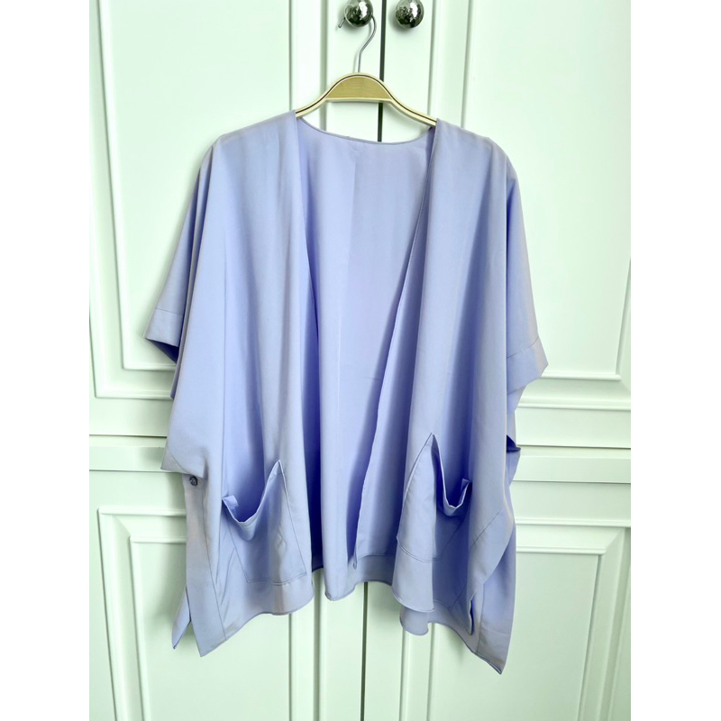 Preloved outer cardigan ungu pastel wanita
