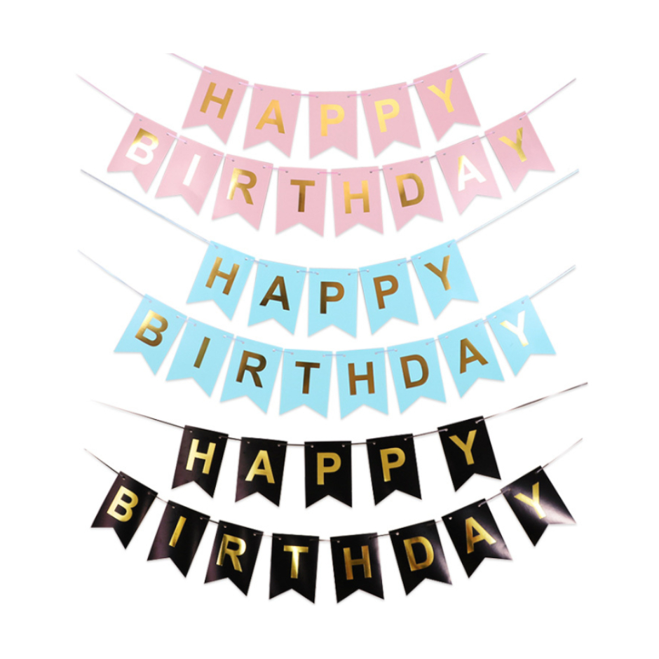 BANNER HBD - BANNER ULANG TAHUN - BANNER PARTY ULANG TAHUN MOTIF RANDOM - MURAH