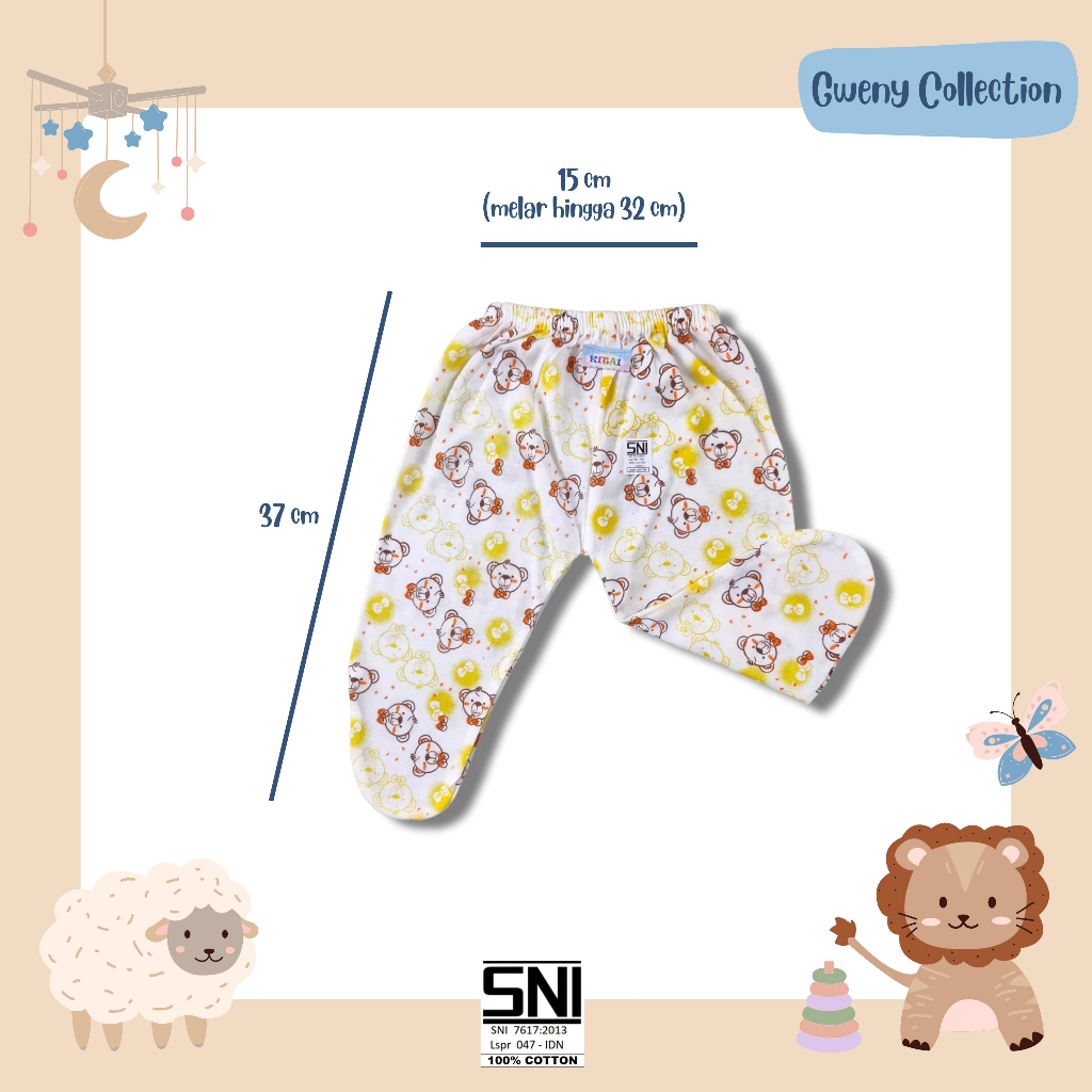 CELANA PANJANG KAKI BUNTU CELANA BAYI KAKI BUNTUNG WARNA UNISEX (SKF P)