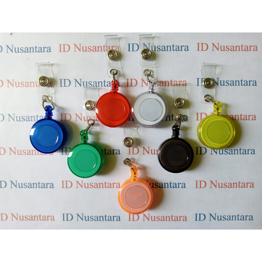

Yoyo ID Plastik Transparant Warna Warni