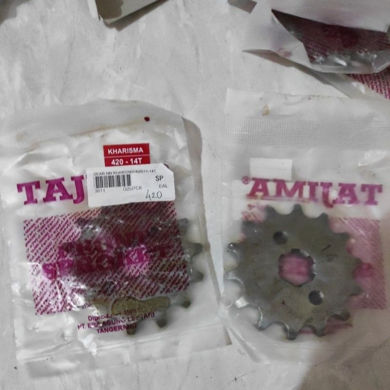 gir gear depan kharisma 420-13T-14T