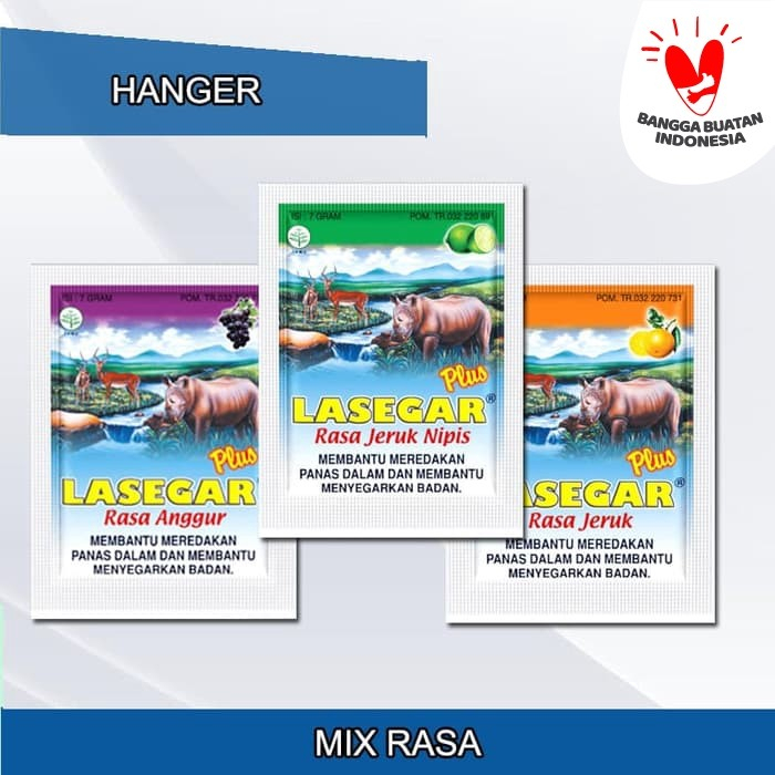 

LASEGAR PLUS SACHET (HANGER)/ Lasegar Sachet Mix Rasa/ Minuman Serbuk Panas Dalam Sariawan
