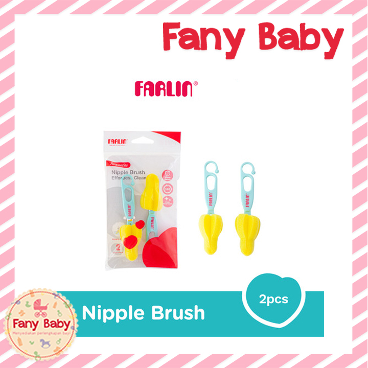 FARLIN NIPPLE BRUSH EFFORTLESS CLEAR 2PCS