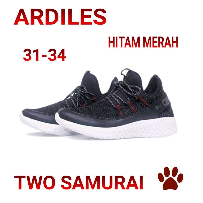 SEPATU ANAK SEKOLAH TRAVELING ARDILES TWO SAMURAI / DISTORSI SLIP ON ORIGINAL TERBARU SPORTY KEREN MURAH