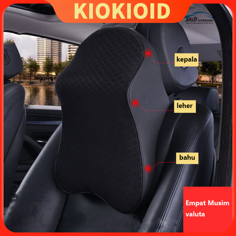 Sandaran Leher Mobil Bantal Penyangga Leher Dan Punggung Bahan Memory Foam Bantal Sandaran Punggung