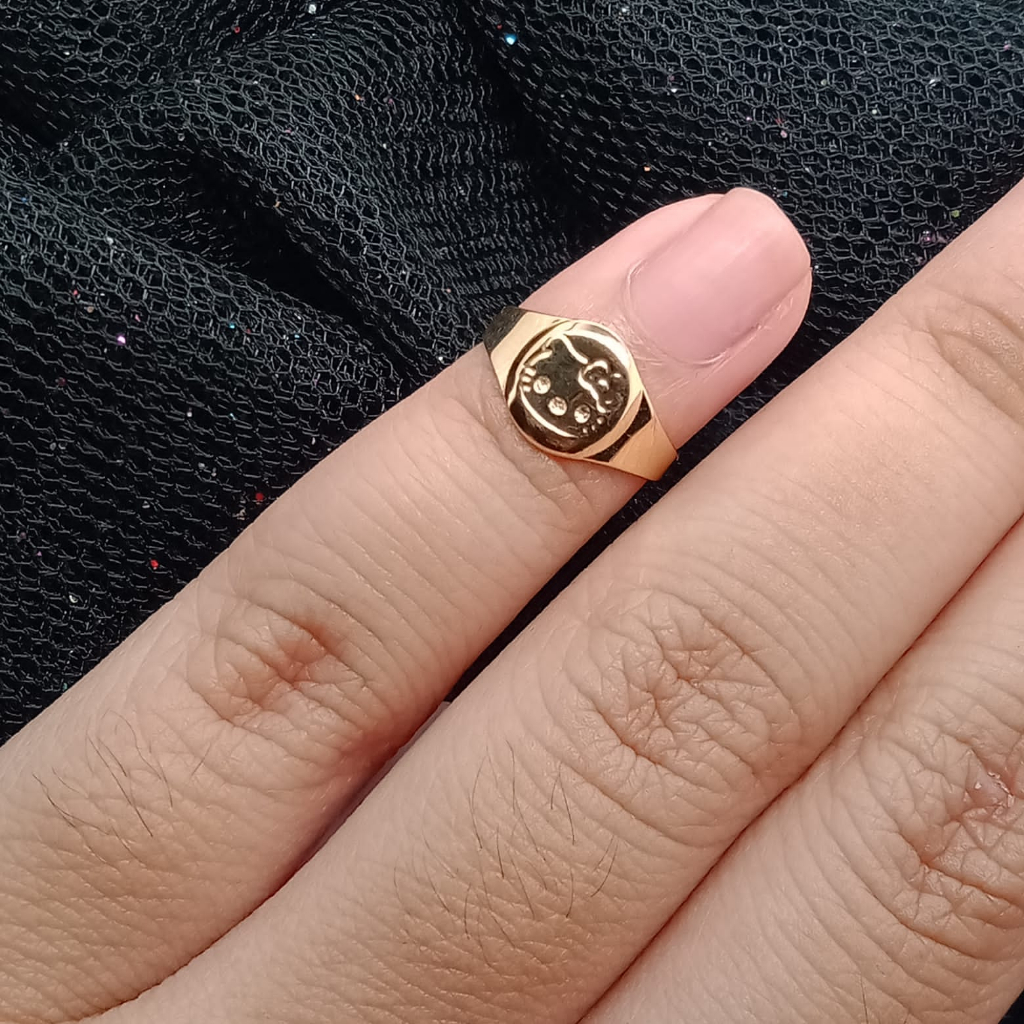 Cincin Anak Emas 17K - 1 Gr Kadar 750 - 4912