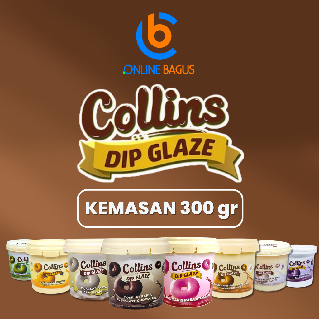 

COLLINS DIP GLAZE 300 GRAM